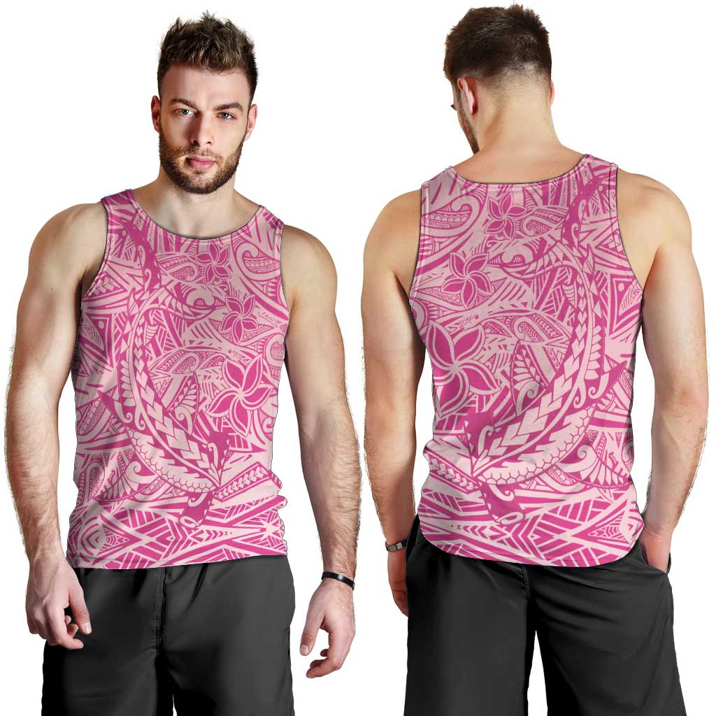Beige Gradient Polynesia Men Tank Top Hawaiian Tribal Hammerhead Shark Tattoo LT14 - Polynesian Pride
