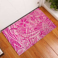 Beige Gradient Polynesia Rubber Doormat Hawaiian Tribal Hammerhead Shark Tattoo LT14 - Polynesian Pride
