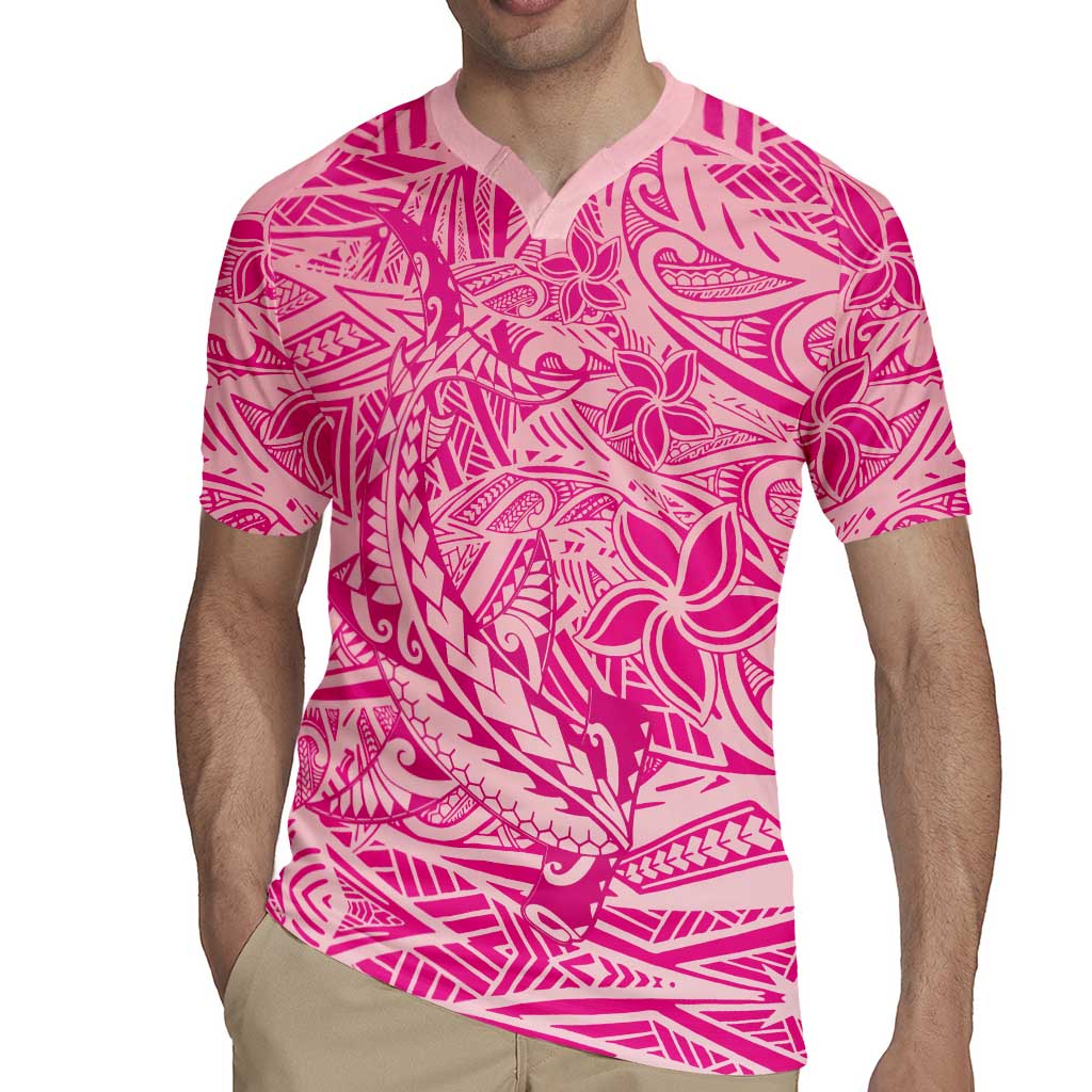 Beige Gradient Polynesia Rugby Jersey Hawaiian Tribal Hammerhead Shark Tattoo LT14 - Polynesian Pride
