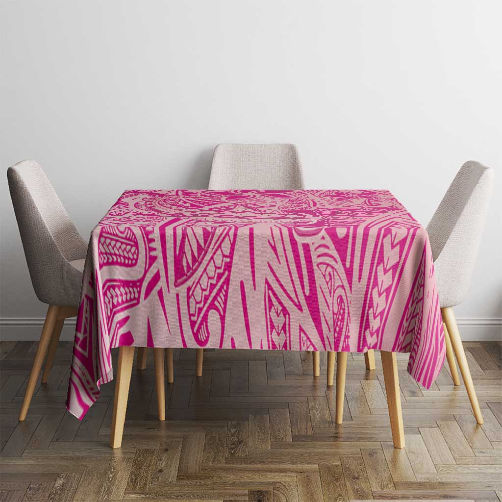 Beige Gradient Polynesia Tablecloth Hawaiian Tribal Hammerhead Shark Tattoo LT14 - Polynesian Pride