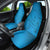 Blue Gradient Polynesia Car Seat Cover Hawaiian Tribal Hammerhead Shark Tattoo