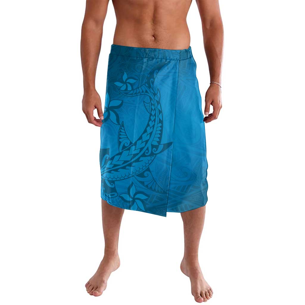 Blue Gradient Polynesia Lavalava Hawaiian Tribal Hammerhead Shark Tattoo LT14 Blue - Polynesian Pride