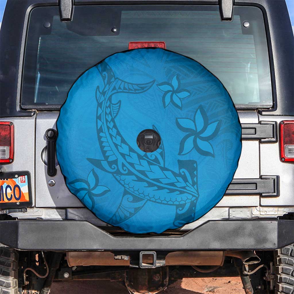 Blue Gradient Polynesia Spare Tire Cover Hawaiian Tribal Hammerhead Shark Tattoo LT14 Blue - Polynesian Pride