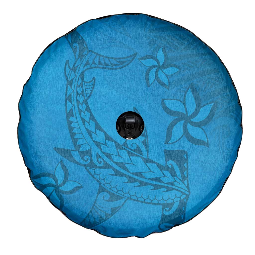 Blue Gradient Polynesia Spare Tire Cover Hawaiian Tribal Hammerhead Shark Tattoo LT14 - Polynesian Pride