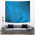 Blue Gradient Polynesia Tapestry Hawaiian Tribal Hammerhead Shark Tattoo