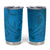 Blue Gradient Polynesia Tumbler Cup Hawaiian Tribal Hammerhead Shark Tattoo