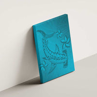 Dark Cyan Gradient Polynesia Canvas Wall Art Hawaiian Tribal Hammerhead Shark Tattoo LT14 - Polynesian Pride
