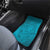 Dark Cyan Gradient Polynesia Car Mats Hawaiian Tribal Hammerhead Shark Tattoo