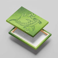 Green Gradient Polynesia Canvas Wall Art Hawaiian Tribal Hammerhead Shark Tattoo LT14 - Polynesian Pride