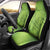 Green Gradient Polynesia Car Seat Cover Hawaiian Tribal Hammerhead Shark Tattoo