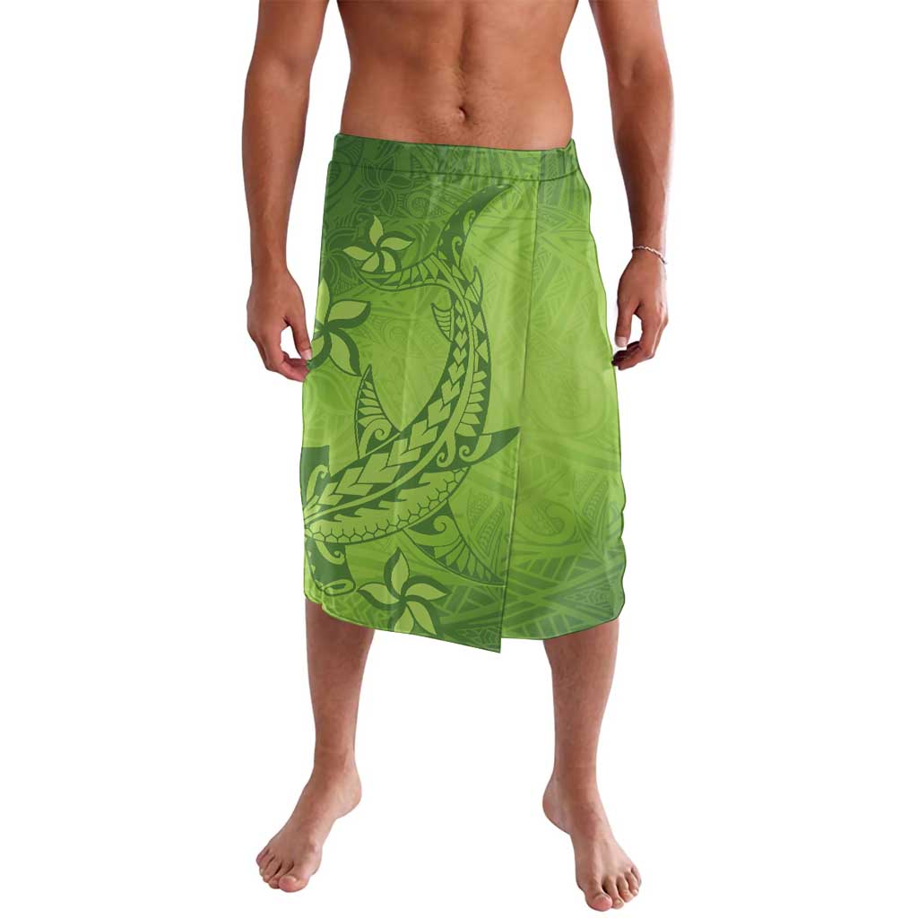 Green Gradient Polynesia Lavalava Hawaiian Tribal Hammerhead Shark Tattoo LT14 Green - Polynesian Pride