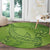 Green Gradient Polynesia Round Carpet Hawaiian Tribal Hammerhead Shark Tattoo