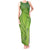 Green Gradient Polynesia Tank Maxi Dress Hawaiian Tribal Hammerhead Shark Tattoo