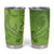 Green Gradient Polynesia Tumbler Cup Hawaiian Tribal Hammerhead Shark Tattoo