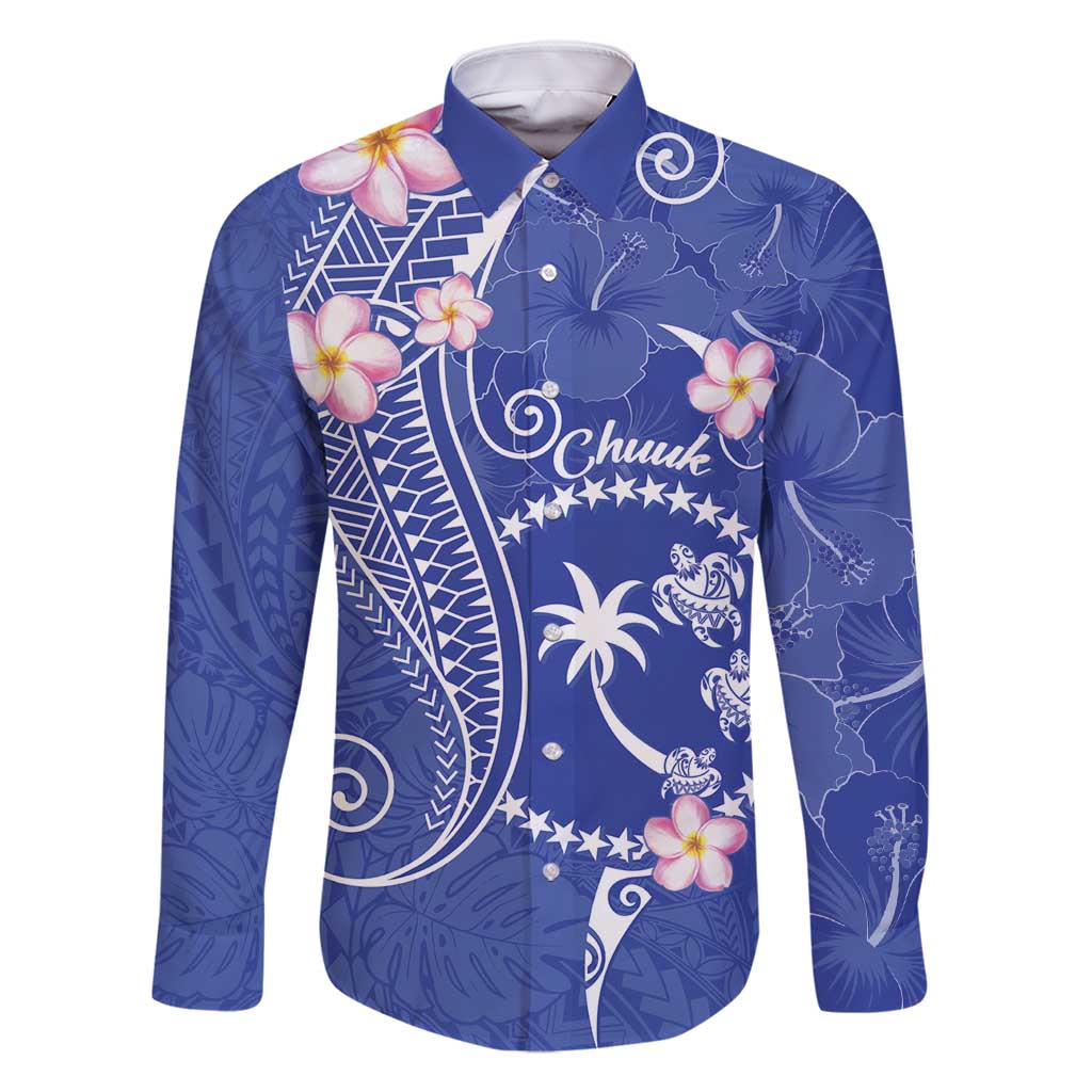 FSM Chuuk Constitution Day Family Matching Mermaid Dress and Hawaiian Shirt Frangipani Flowers Polynesian Curves Style