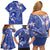 FSM Chuuk Constitution Day Family Matching Off Shoulder Short Dress and Hawaiian Shirt Frangipani Flowers Polynesian Curves Style