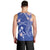 FSM Chuuk Constitution Day Men Tank Top Frangipani Flowers Polynesian Curves Style