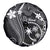 FSM Chuuk Spare Tire Cover Turtle Tropical Flowers Polynesian - Black