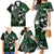 FSM Chuuk Family Matching Mermaid Dress and Hawaiian Shirt Turtle Tropical Flowers Polynesian - Green