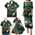 FSM Chuuk Family Matching Puletasi and Hawaiian Shirt Turtle Tropical Flowers Polynesian - Green