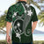 FSM Chuuk Hawaiian Shirt Turtle Tropical Flowers Polynesian - Green