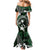 FSM Chuuk Mermaid Dress Turtle Tropical Flowers Polynesian - Green