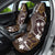 FSM Chuuk Car Seat Cover Turtle Tropical Flowers Polynesian - Brown