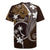 FSM Chuuk Rugby Jersey Turtle Tropical Flowers Polynesian - Brown