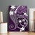 FSM Chuuk Canvas Wall Art Turtle Tropical Flowers Polynesian - Purple