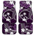 FSM Chuuk Car Mats Turtle Tropical Flowers Polynesian - Purple