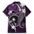 FSM Chuuk Family Matching Mermaid Dress and Hawaiian Shirt Turtle Tropical Flowers Polynesian - Purple