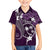 FSM Chuuk Family Matching Summer Maxi Dress and Hawaiian Shirt Turtle Tropical Flowers Polynesian - Purple