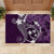 FSM Chuuk Rubber Doormat Turtle Tropical Flowers Polynesian - Purple