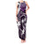 FSM Chuuk Tank Maxi Dress Turtle Tropical Flowers Polynesian - Purple