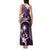 FSM Chuuk Tank Maxi Dress Turtle Tropical Flowers Polynesian - Purple