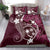 FSM Chuuk Bedding Set Turtle Tropical Flowers Polynesian - Pink