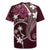 FSM Chuuk Rugby Jersey Turtle Tropical Flowers Polynesian - Pink