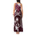 FSM Chuuk Tank Maxi Dress Turtle Tropical Flowers Polynesian - Pink