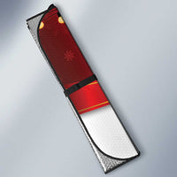 Personalized New Zealand Sheep Christmas Auto Sun Shade Hipi Meri Kirihimete Silver Fern Xmas Tree - Polynesian Pride