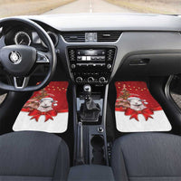 Personalized New Zealand Sheep Christmas Car Mats Hipi Meri Kirihimete Silver Fern Xmas Tree - Polynesian Pride