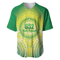 Cook Islands 682 Baseball Jersey Kuki 'Airani Area Code Proud LT14 Green - Polynesian Pride