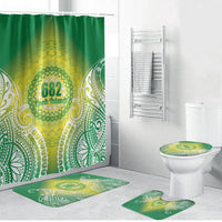 Cook Islands 682 Bathroom Set Kuki 'Airani Area Code Proud LT14 Bathroom Set (4 pcs) Green - Polynesian Pride