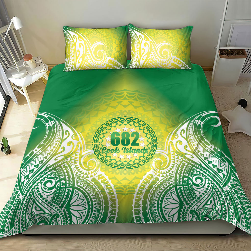 Cook Islands 682 Bedding Set Kuki 'Airani Area Code Proud LT14 - Polynesian Pride