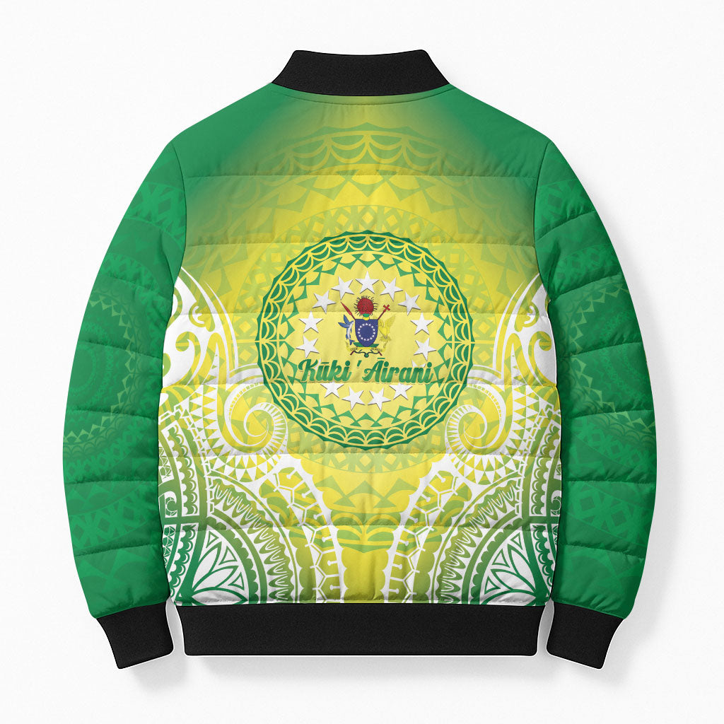 Cook Islands 682 Bomber Puffer Jacket Kuki 'Airani Area Code Proud LT14 - Polynesian Pride