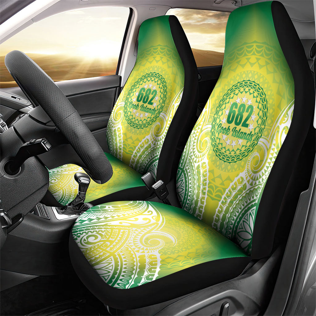 Cook Islands 682 Car Seat Cover Kuki 'Airani Area Code Proud LT14 - Polynesian Pride