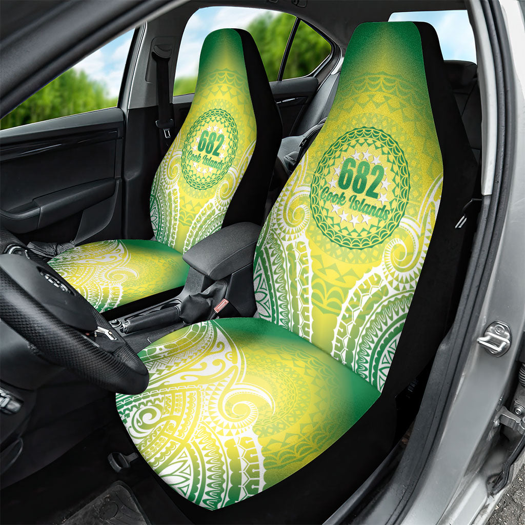 Cook Islands 682 Car Seat Cover Kuki 'Airani Area Code Proud LT14 - Polynesian Pride