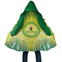 Cook Islands 682 Cloak Kuki 'Airani Area Code Proud LT14 Unisex Green - Polynesian Pride