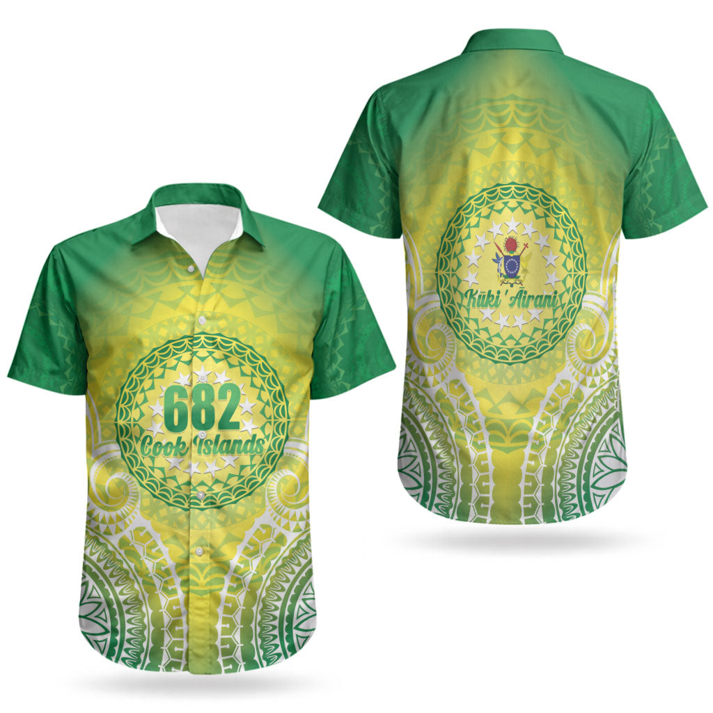 Cook Islands 682 Couples Matching Summer Maxi Dress and Hawaiian Shirt Kuki 'Airani Area Code Proud LT14 - Polynesian Pride