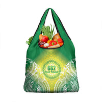 Cook Islands 682 Grocery Bag Kuki 'Airani Area Code Proud LT14 1-pack One Size Green - Polynesian Pride