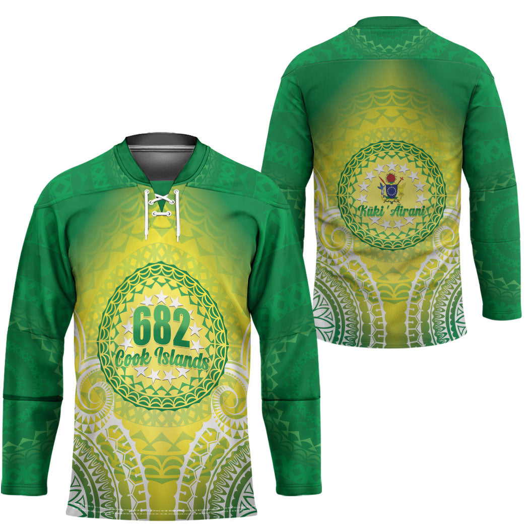 Cook Islands 682 Hockey Jersey Kuki 'Airani Area Code Proud LT14 - Polynesian Pride